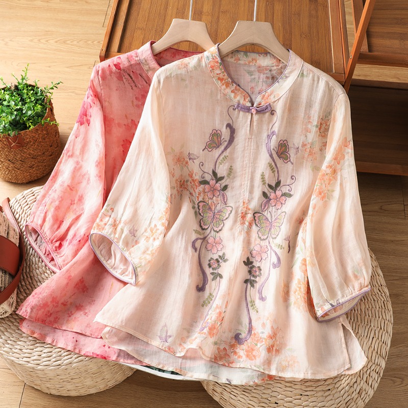 Vintage Fashion In Chinese - Женские блузки в китайском стиле, вышитые