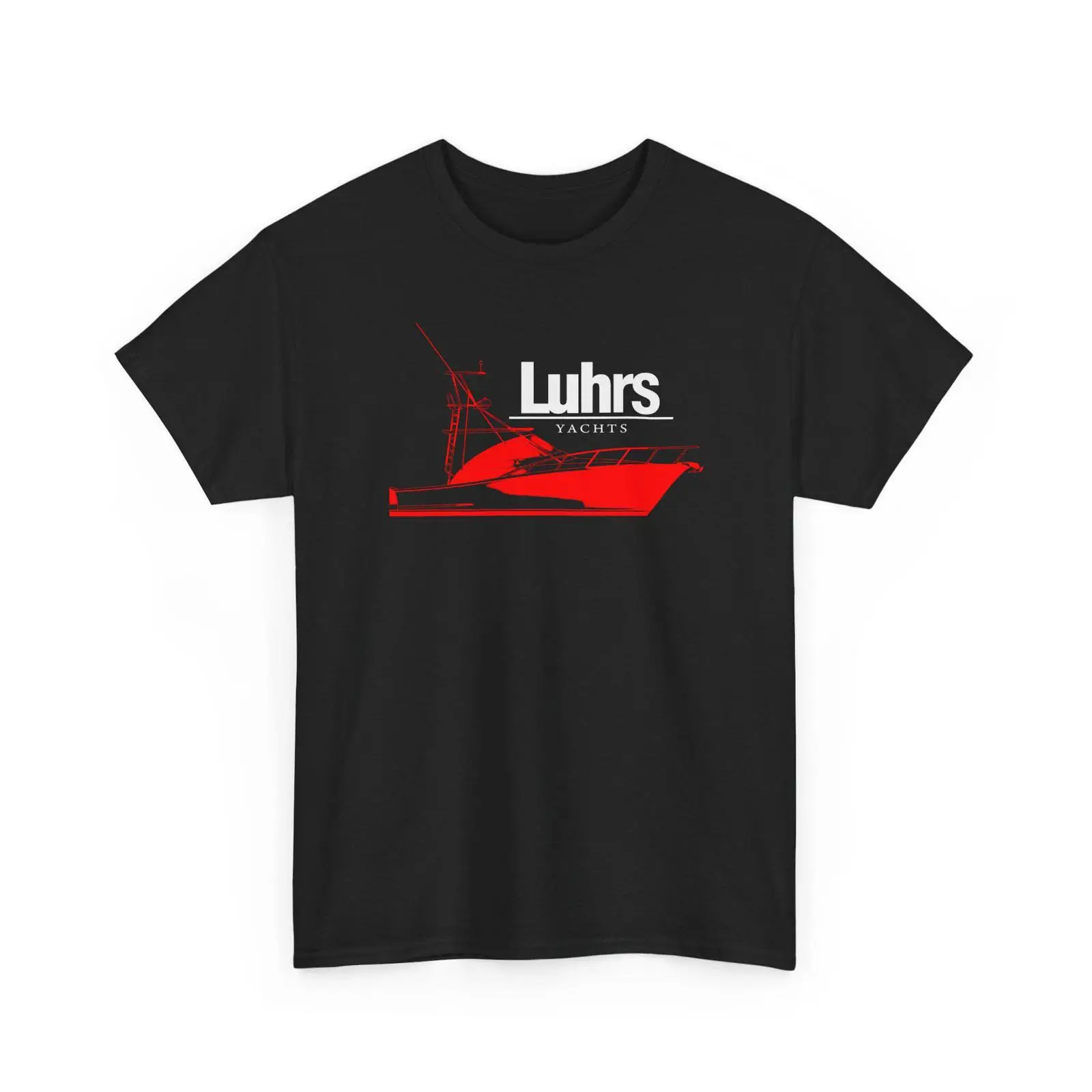 Vintage Yacht Fashion - Футболка Luhrs Yachts с морским логотипом,
