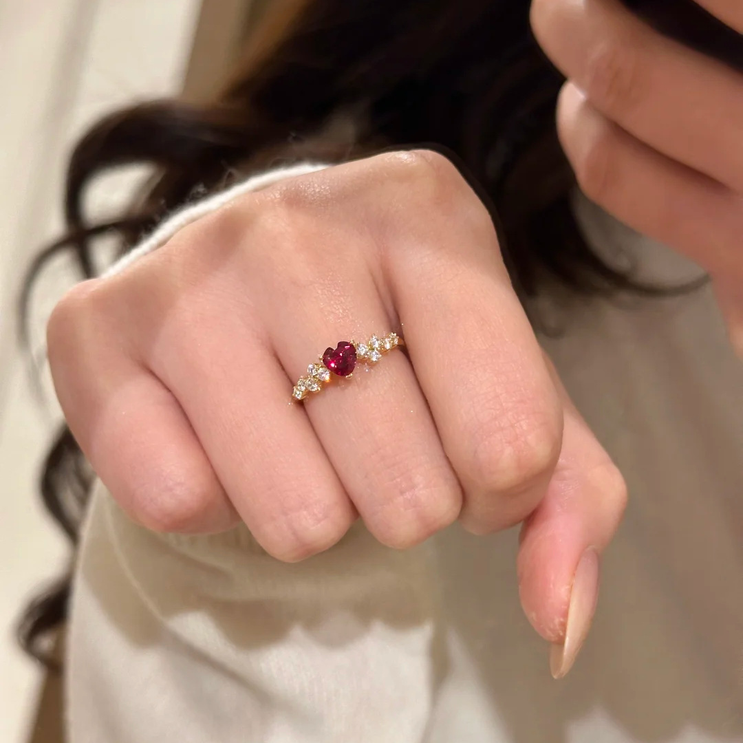 Vintage Fashion Rings For Women - Винтажное кольцо с высокоуглеродистым бриллиантом в