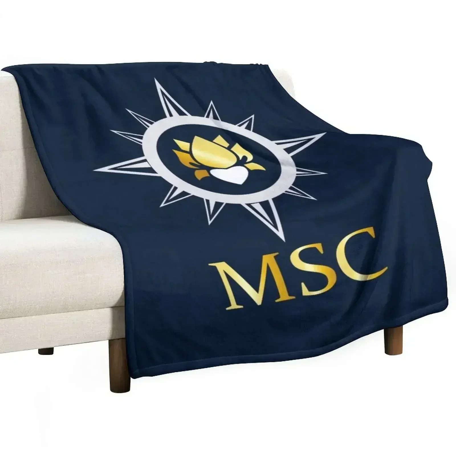 Vintage Yacht Fashion - Плед MSC Yacht Club, винтажный плед