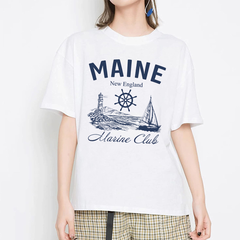 Vintage Yacht Fashion - Винтажные Футболки с коротким рукавом в