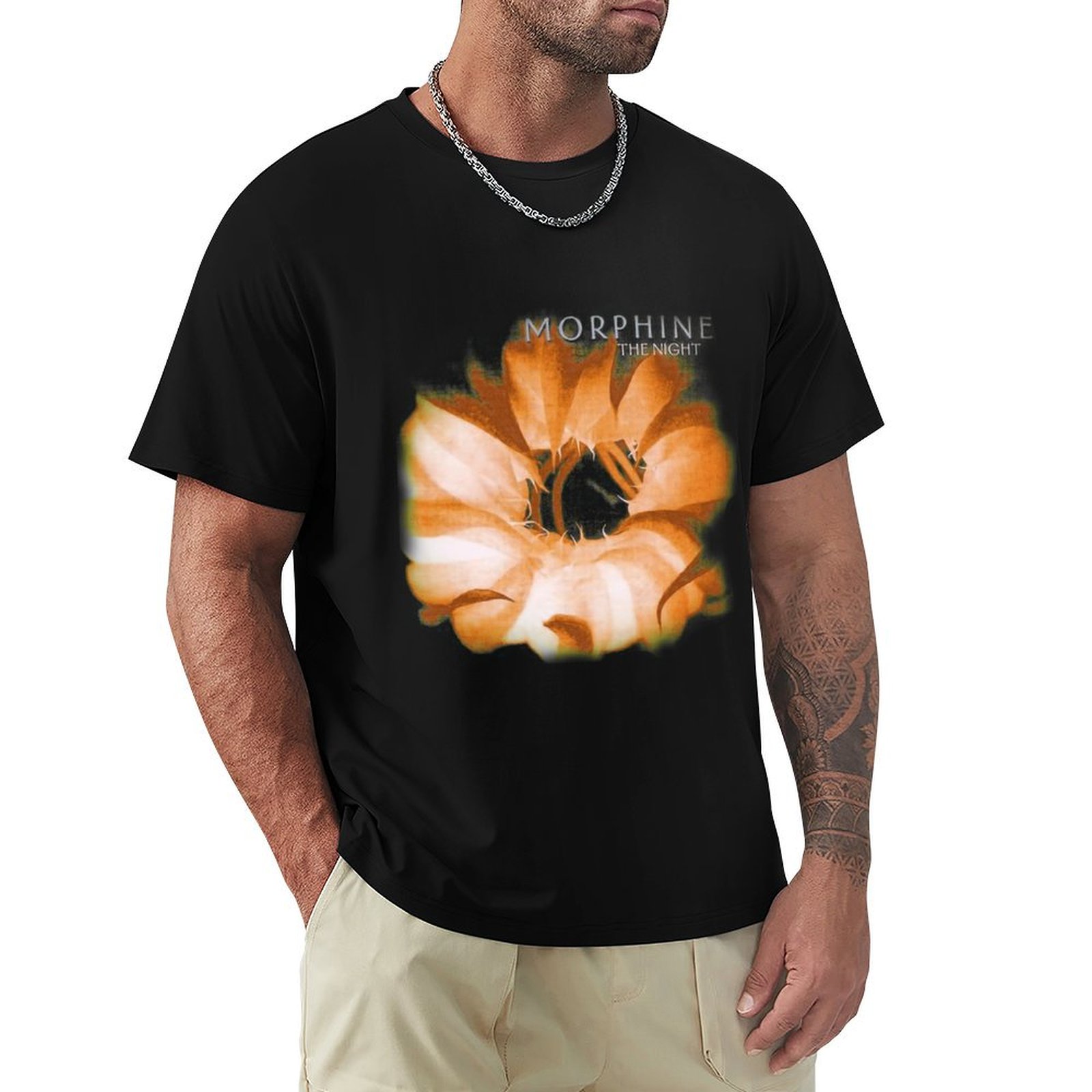 Band Tee Faded 90S - Обложка альбома винтажной рок-группы Morphine 90&x27;s.,