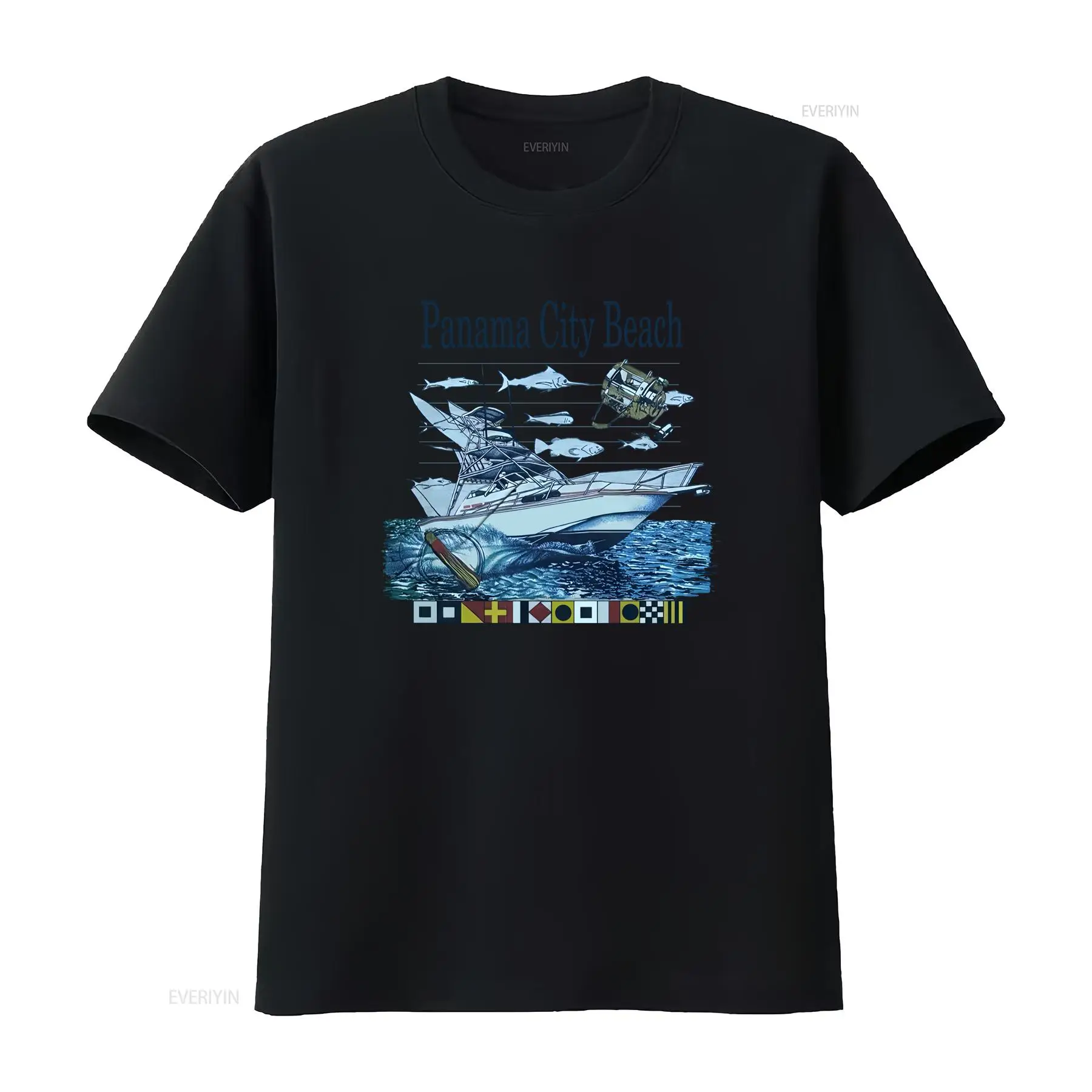 Vintage Yacht Fashion - Винтажная футболка 90-х годов с изображением