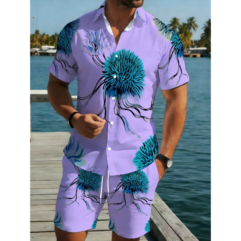 Мужской комплект: гавайская ру – обзор и цена Printed Floral Shirt