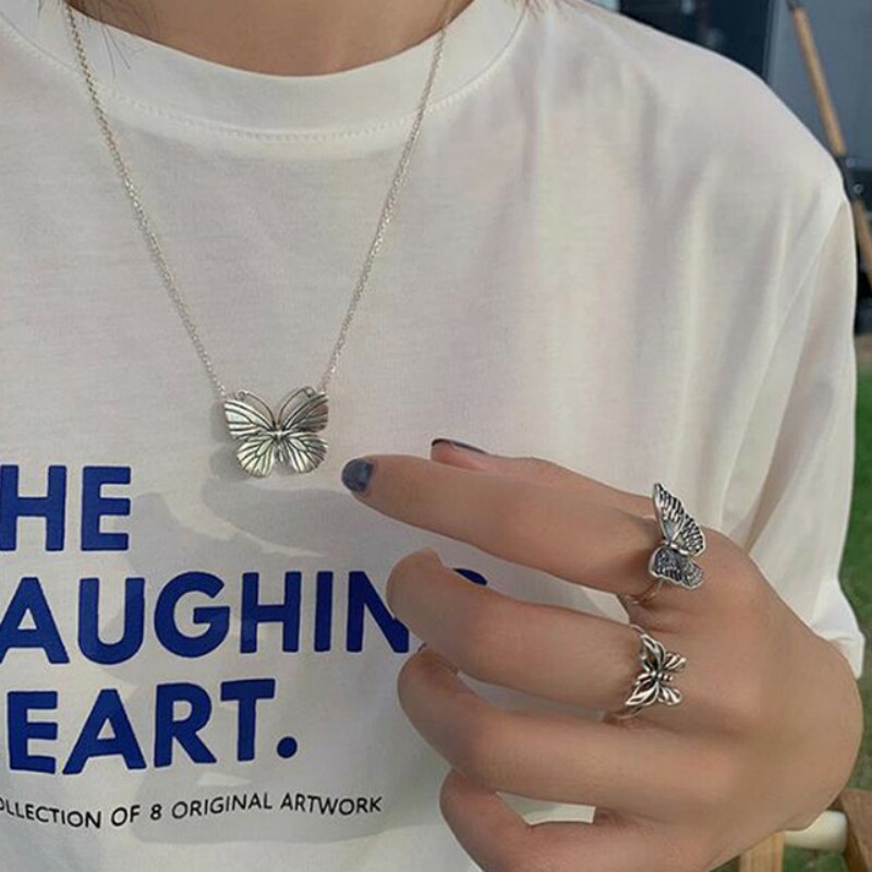 Кольца-бабочки из стерлинговог – обзор и цена Vintage Fashion Rings For Women