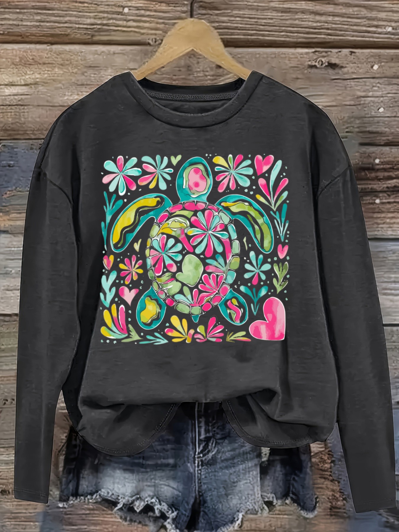 Женская повседневная футболка  – обзор и цена Printed Floral Shirt