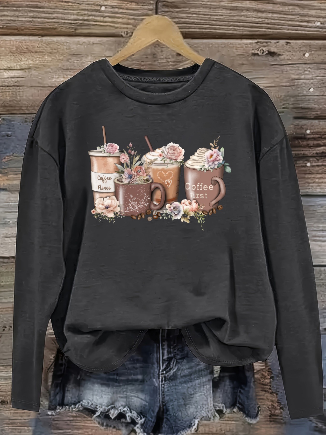 Женская повседневная футболка  – обзор и цена Printed Floral Shirt