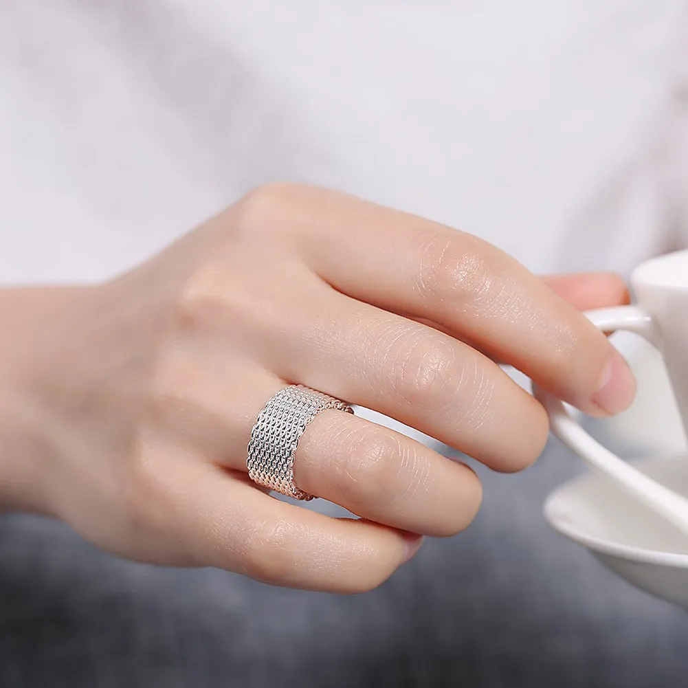 Простые сетчатые кольца из сте – обзор и цена Vintage Fashion Rings For Women