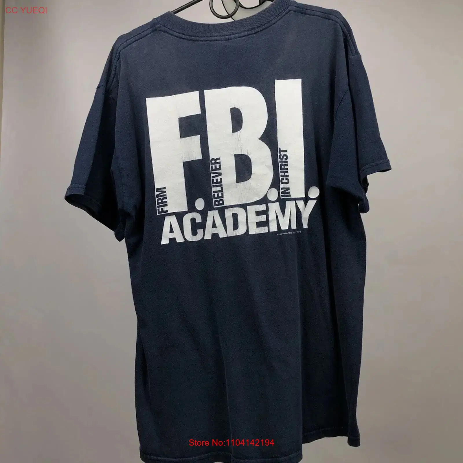 Винтажная синяя футболка FBI A – обзор и цена Vintage Fashion Archive