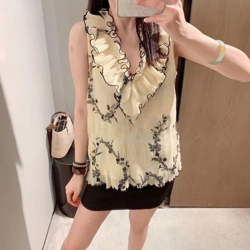 Летняя женская блузка с V-обра – обзор и цена Printed Floral Shirt
