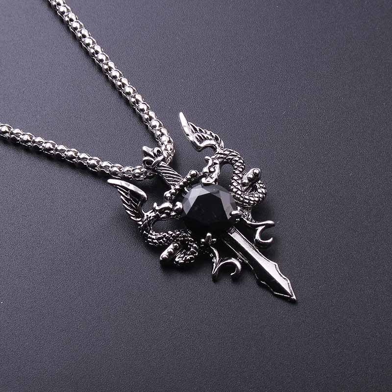 Ожерелье с крестом из черного  – обзор и цена Vintage Fashion Necklace